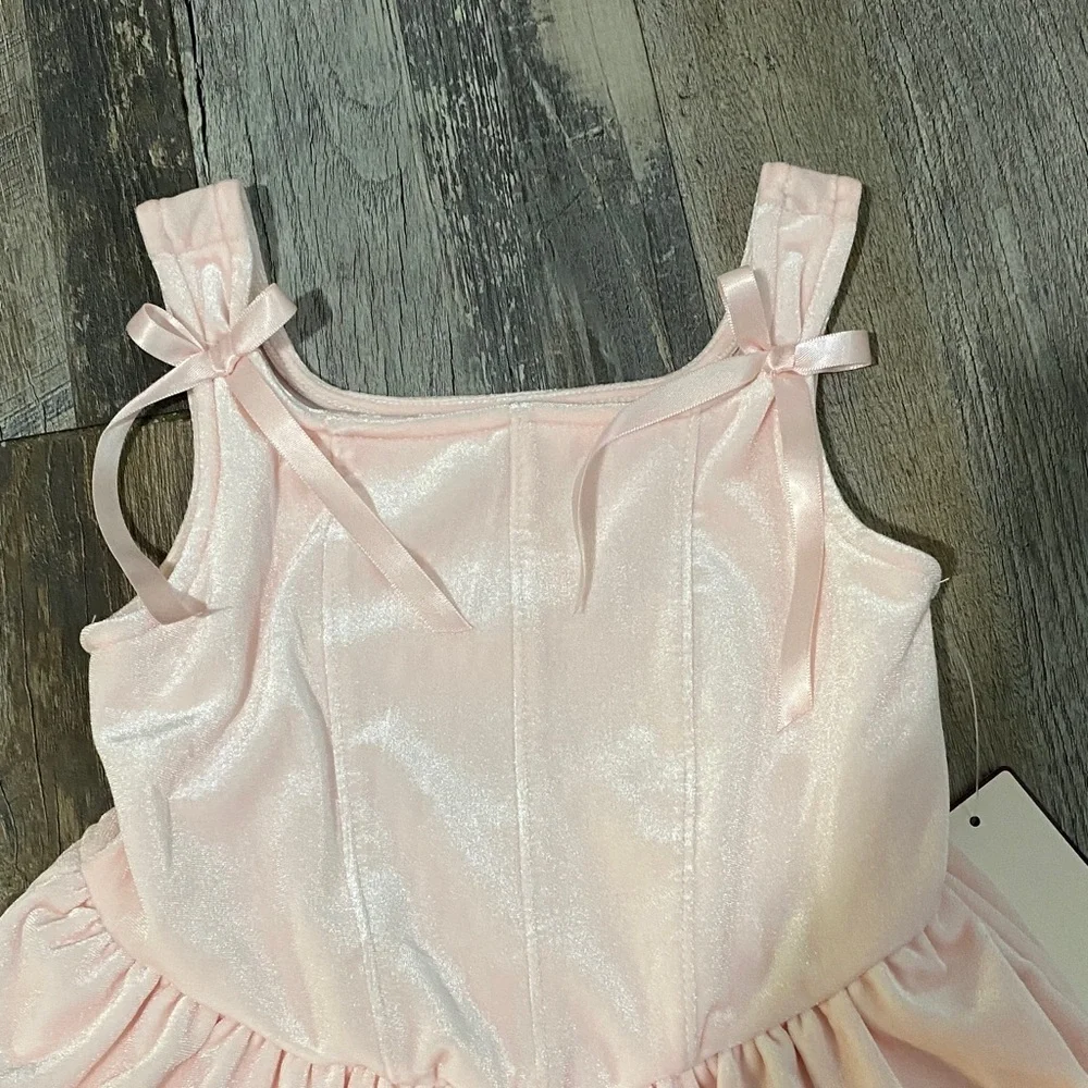 Shimmering Pink Kids Casual Dress